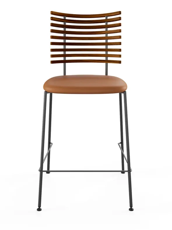 Tiger Barstol, cognac læder fra Naver Collection