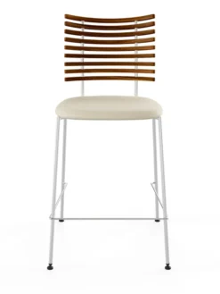 Tiger Barstol, creme læder fra Naver Collection