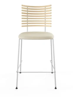 Tiger Barstol, creme læder fra Naver Collection
