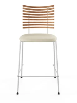 Tiger Barstol, creme læder fra Naver Collection