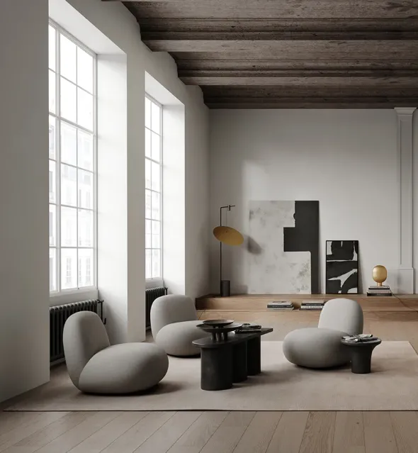 Toe Chair Flat, taupe fra 101 Copenhagen
