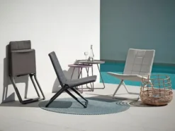 Traveller Lounge Klapstol, soft touch fra Cane-line
