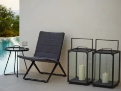 Traveller Lounge Klapstol, soft touch fra Cane-line