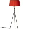 Tripode Gulvlampe fra Santa and Cole, red-amber (G5)