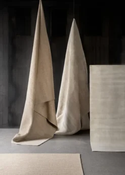 Uld/bambustæppe, Light Grey fra Vipp