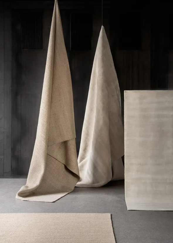 Uld/bambustæppe, Light Grey fra Vipp