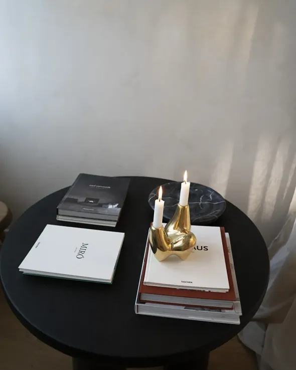 Unity Candleholder, gold fra Hein Studio
