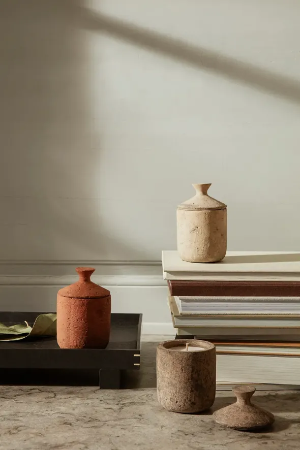 Ura duftlys, Burned Sienna fra Ferm Living
