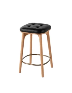 Utility Stool SH610 Oak natural Camo Sierra Black fra Stellar Works