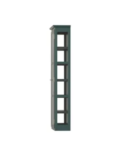 Væghængt Vitrineskab N4, green fra Lindebjerg Design