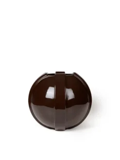 Vinci Vase 01, dark brown fra Louise Roe