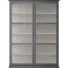 Vitrineskab Classic V2, antracit fra Lindebjerg Design
