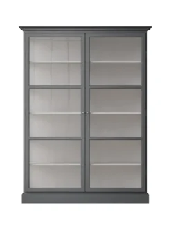 Vitrineskab Classic V2, antracit fra Lindebjerg Design