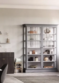 Vitrineskab Classic V2, antracit fra Lindebjerg Design