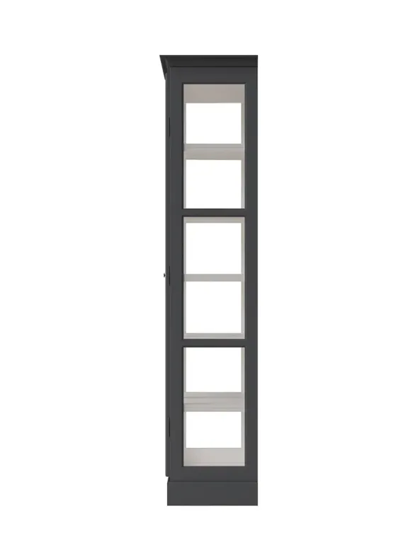 Vitrineskab Classic V2, antracit fra Lindebjerg Design