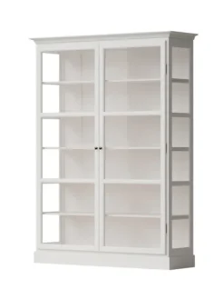 Vitrineskab Classic V2, hvid fra Lindebjerg Design