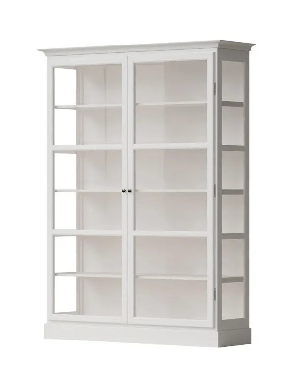 Vitrineskab Classic V2, hvid fra Lindebjerg Design