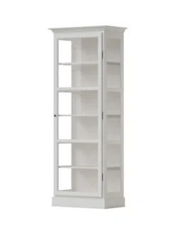 Vitrineskab Classic V1, hvid fra Lindebjerg Design