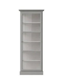 Vitrineskab Classic V1, lys grå fra Lindebjerg Design
