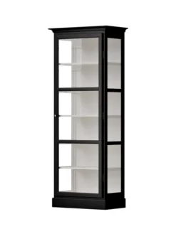 Vitrineskab Classic V1, sort fra Lindebjerg Design