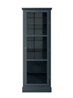 Vitrineskab N1, dark blue fra Lindebjerg Design