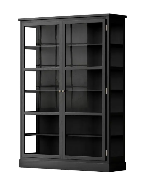 Vitrineskab N2, dark oak fra Lindebjerg Design
