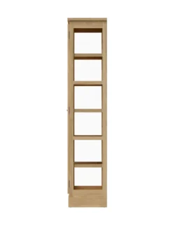 Vitrineskab N1, light oak fra Lindebjerg Design