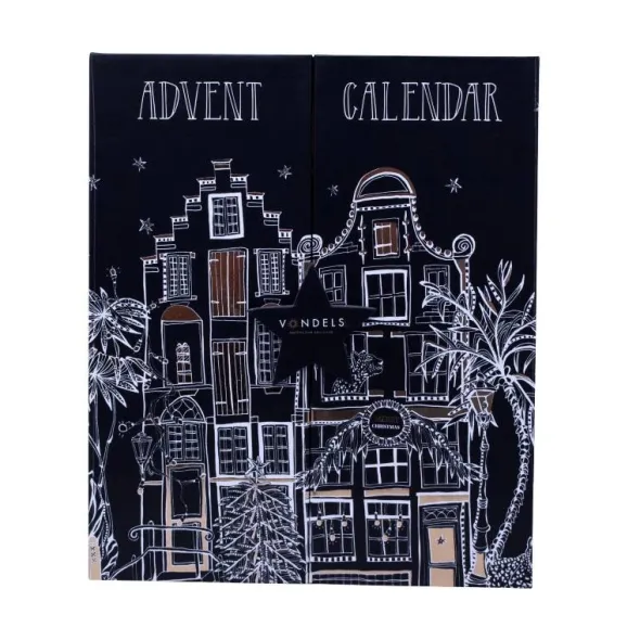 Vondels Adventskalender – Sæt med 9 julekugler