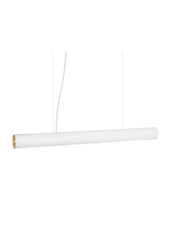 Vuelta pendel II 100, hvid/messing fra Ferm Living