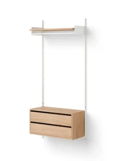 Wardrobe Shelf Cabinet w. Drawers fra New Works