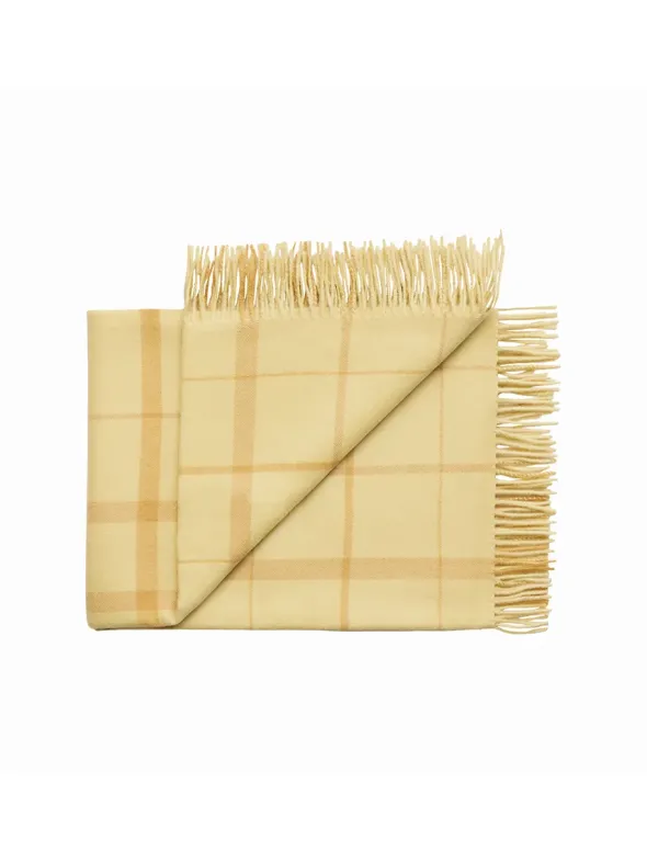 Warp & Weft Plaid, chamomile/mustard fra Silkeborg Uldspinderi