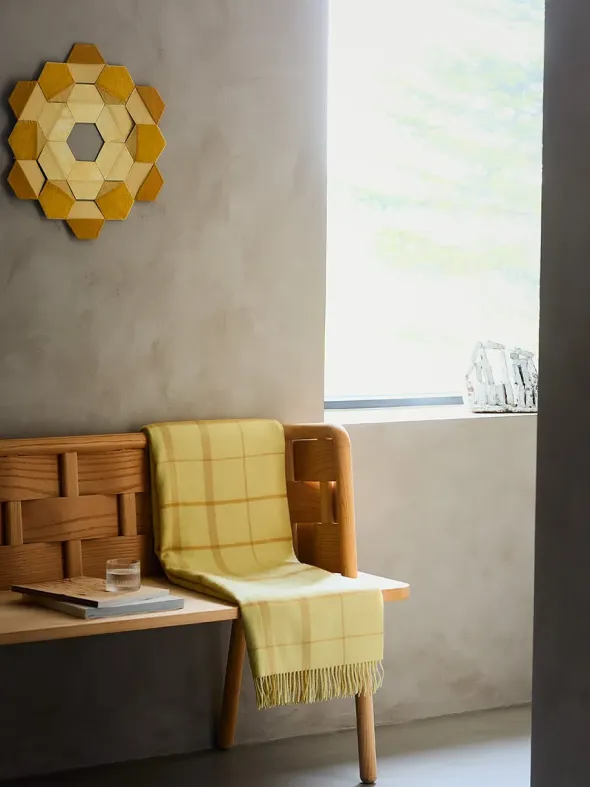 Warp & Weft Plaid, chamomile/mustard fra Silkeborg Uldspinderi