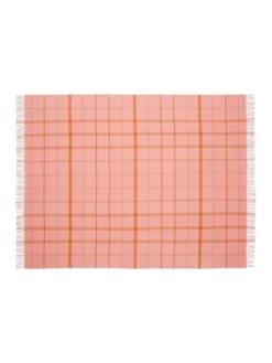 Warp & Weft Plaid, coral/amber fra Silkeborg Uldspinderi