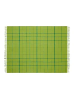 Warp & Weft Plaid, lime/grass fra Silkeborg Uldspinderi