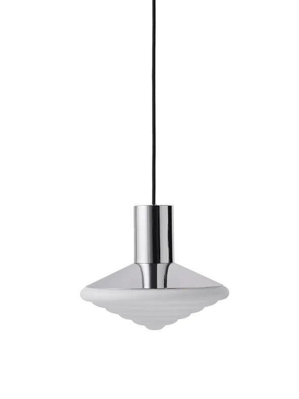 Whipped Pendant Lamp, all chrome fra LEO Objects