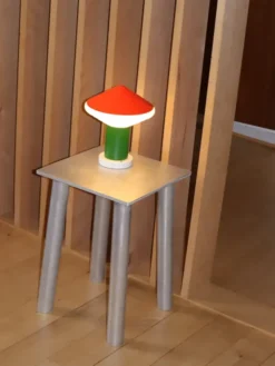 Whipped Portable Table Lamp, luminous orange fra LEO Objects