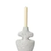 Yara Candle Holder Medium, grey pumice fra Ferm Living