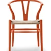 Y-stol CH24 Soft Orange Red af Hans J. Wegner